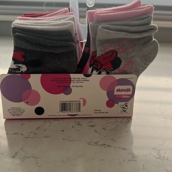 Disney Minnie Mouse Socks - Picture 3 of 5